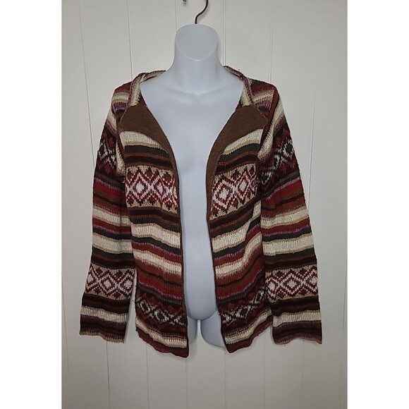 Boston Proper Open Cardigan Sweater Womens Small Alpaca Wool Blend Fall Winter - Picture 4 of 12